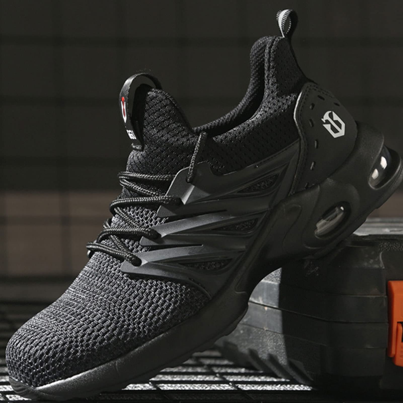 Veiligheidsschoenen Anti-Perforatie Beschermende Schoenen Heren 42 Lichtgewicht Veiligheidsschoenen Voor Mannen Ademend Sport Sneaker Groen