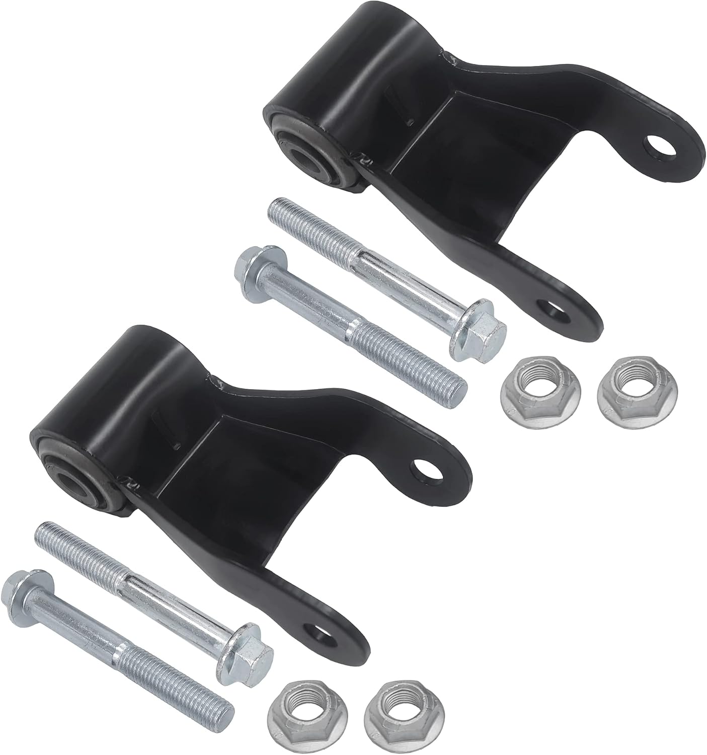 2PCS Rear Leaf Spring Shackle Kit For 1994 1995 1996 1997 1998 1999 2000 2001 Dodge Ram 1500 Ram 2500 722021
