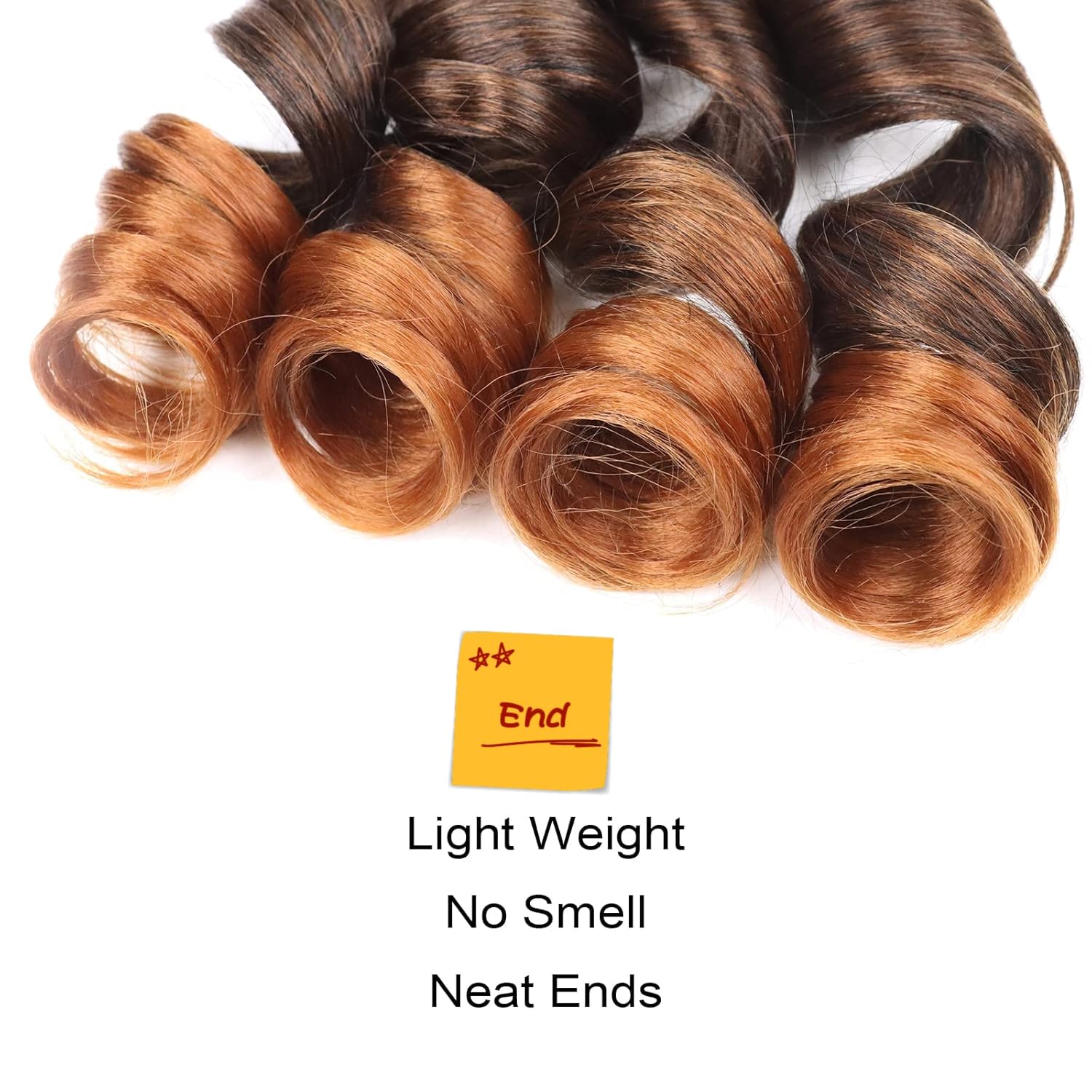 French Curly Braiding Hair 14 Inch 8Pack/lot Loose Wavy Spiral Curl Braids Crochet Hair Deep Wave Synthetic Extensions Pre Stretched Bouncy(T30#) - Image 4