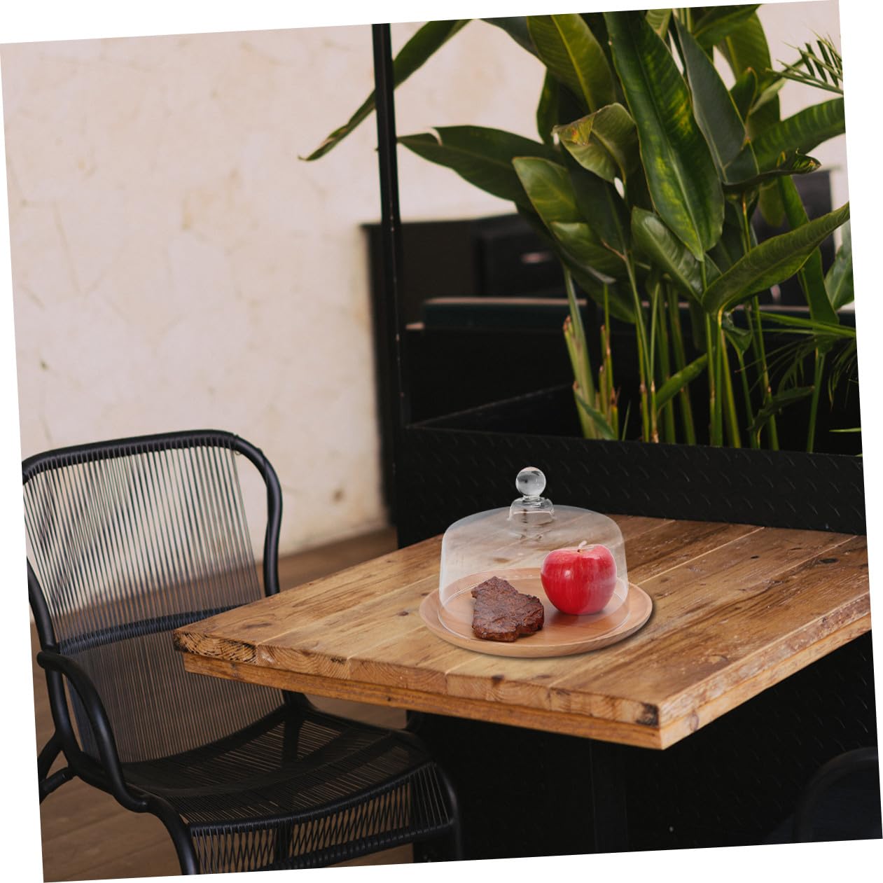 Yardwe Couvercle de Gâteau en Verre Gâteau Dôme Dessert Fromage Cloche Couvercle Transparent Alimentaire Dôme pour La Maison Cuisine-Taille Xl