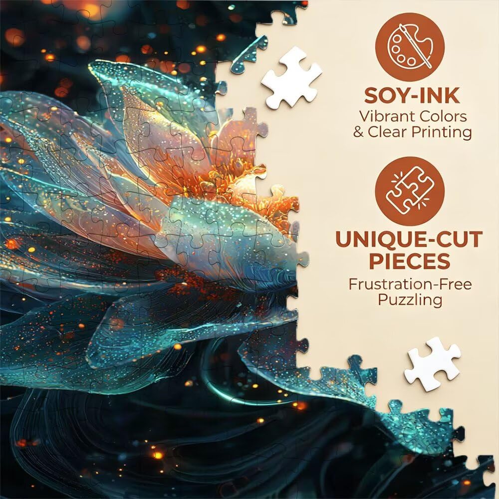 Transparente Blumen Puzzle 2000 Teile, Klassische Puzzles, Geschicklichkeitsspiel Puzzle für Erwachsene, Puzzlespiele für Die Ganze Familie, Mit Schöner Verpackung, Dekoration Puzzles DX0YL3-894