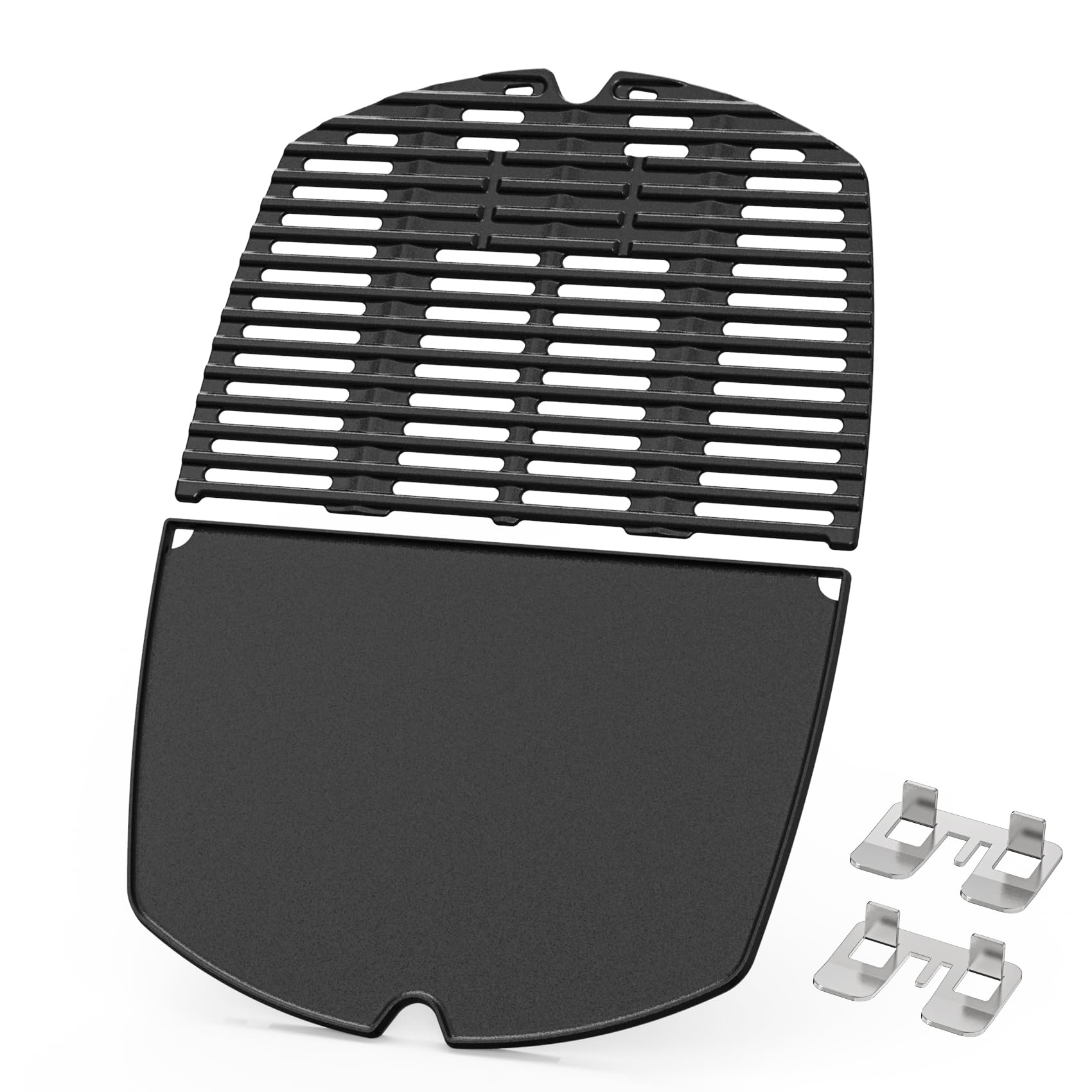onlyfire Plaque de Cuisson Réversible Grille Weber Q 200/2000 Pièces Rechange 6559 7645 Barbecue Fonte