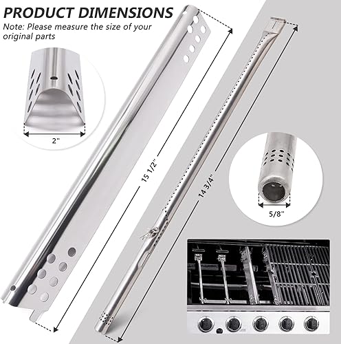 Miniatura 3 de Criditpid Piezas de repuesto para parrilla Charbroil Performance de 2 quemadores 463645015 463672416 463633316 463672419 463672016 parrilla de gas,