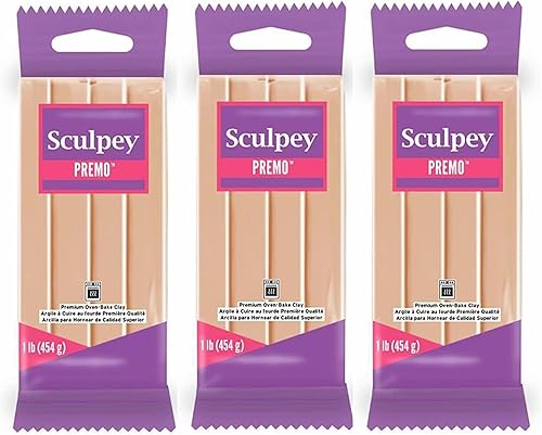M00335x3 MOREZMORE 3 lb Premo Sculpey Horno Beige Horno Horno Arcilla Polimérica