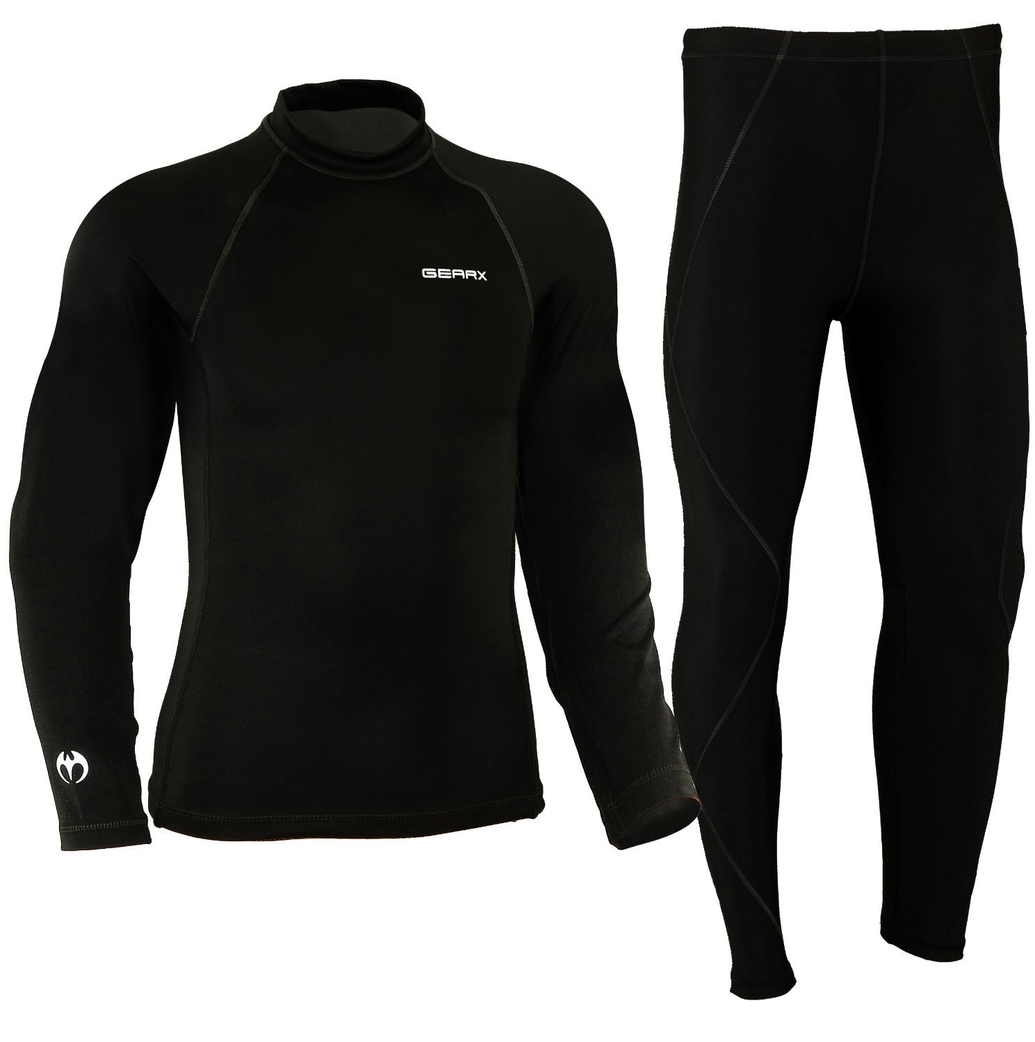 Roubaix Thermique Chaud Maillot de Corps pour Moto Compression Habits - Noir, L