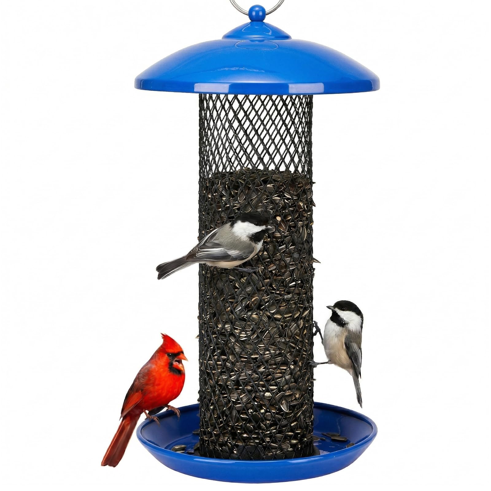 Kingsyard Mesh Tube Feeder Blue