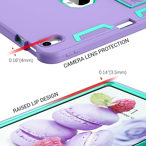 Miniatura 4 de GaoBao Funda para iPad de 10 generación, 3 en 1, resistente, resistente, a prueba de golpes, de silicona, para mujeres, niñas, hombres, niños, con