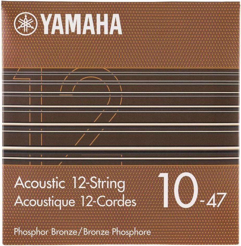YAMAHA SA10P-12 Acoustic Guitar Strings – 12-String Light (010-047),Phosphor Bronze