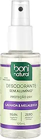 Desodorante Spray Natural e Vegano com Óleos Essenciais de Melaleuca e Lavanda, 24 horas de proteção, Sem Alumínio, Sem Parabenos, Sem Triclosan, Boni Natural, 120ml