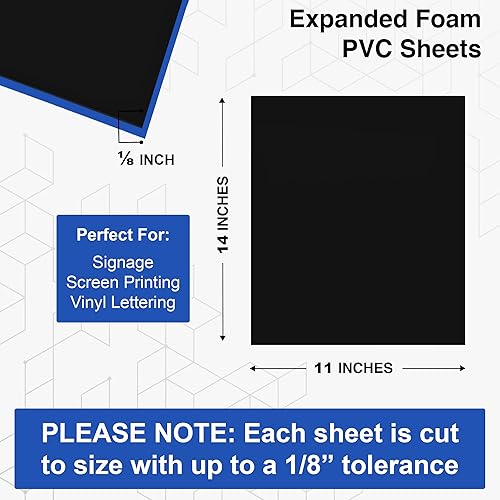 Miniatura 39 de Duco USA-Made Expanded PVC Sheet 1/8" Thick - 8 Pack of 6 x 12" Matte White Closed Cell Foam Board - Lightweight Rigid 3mm PVC Plastic Sheet for