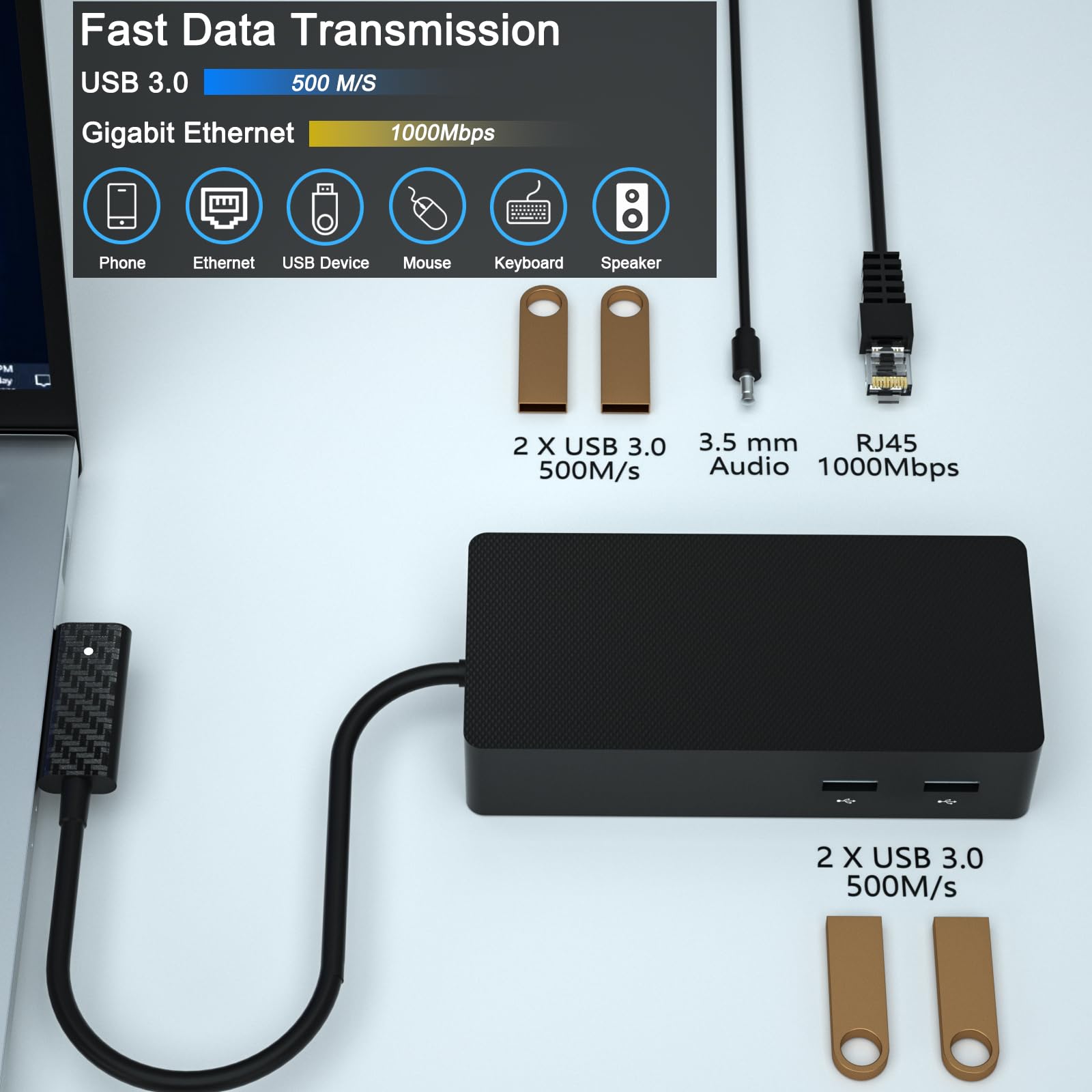 Amazon.com: New Ms Surface Docking Station with 90W Power Supply
