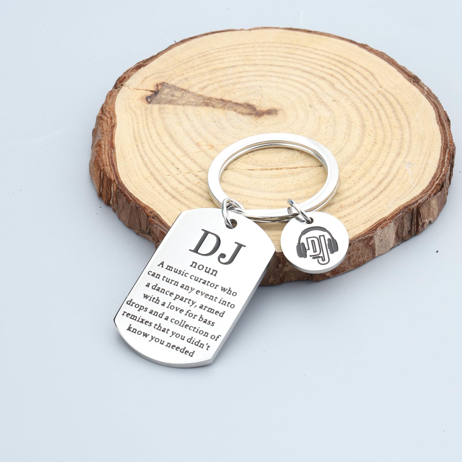 FAADBUK DJ Keychain - Disco DJ Appreciation Gift
