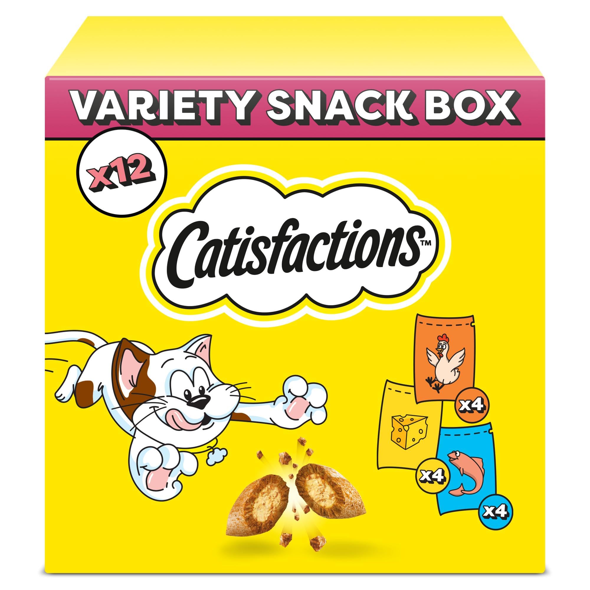 CATISFACTIONS Catisfaction Variety Snack Box Gusti Assortiti 12x60G