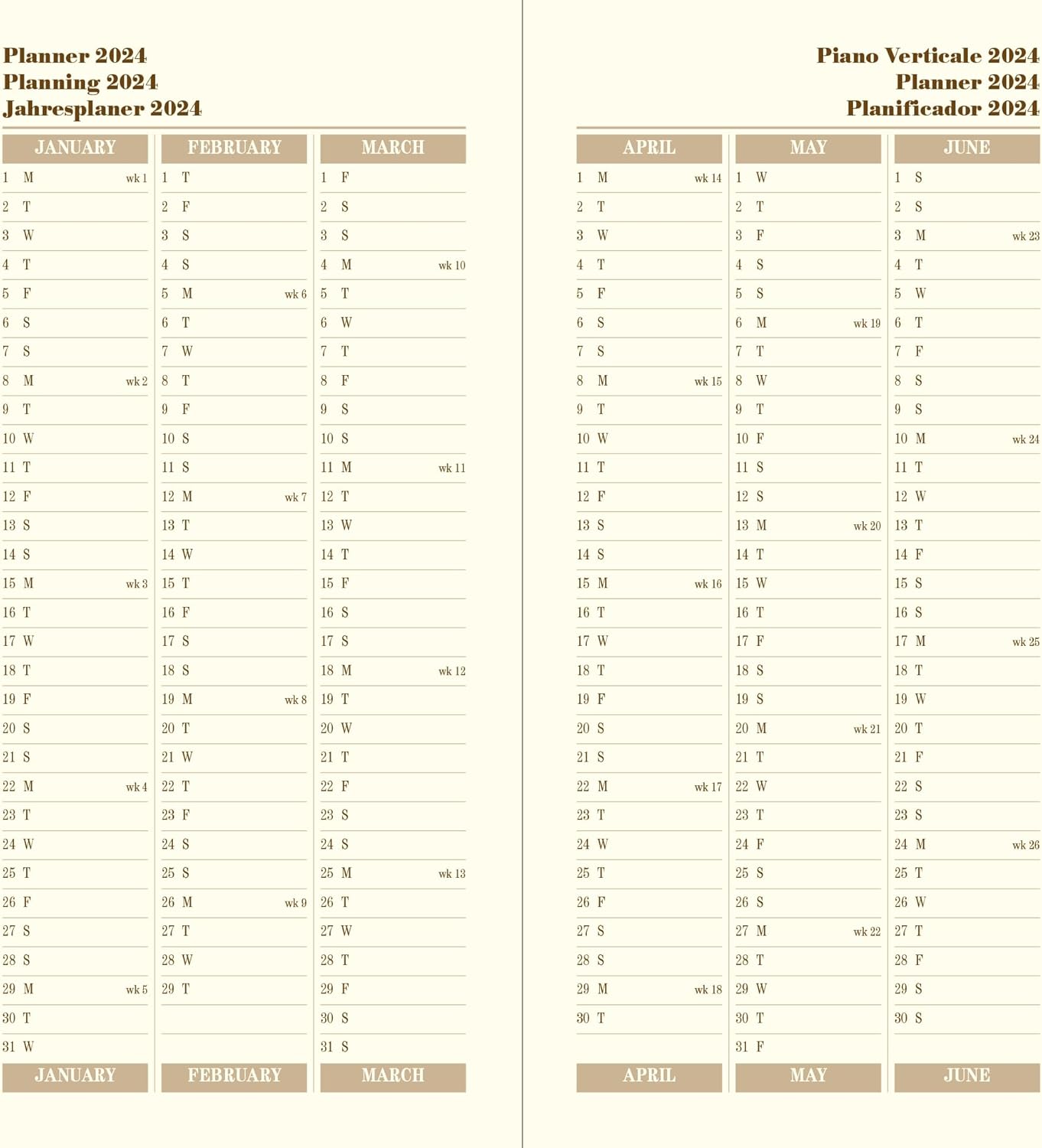 Letts Sovereign Slim week to view 2024 diary - black