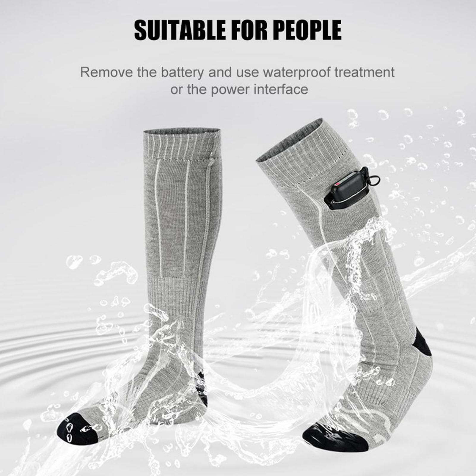Calcetines Térmicos Recargables de 4000 MAh para Hombres y Mujeres