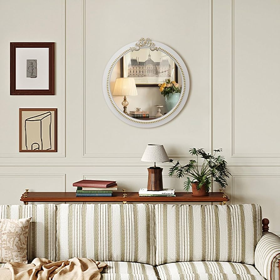 ヴィンテージ鏡 Amazon.com: OMIRO Decorative Wall Mirror, Vintage Hanging