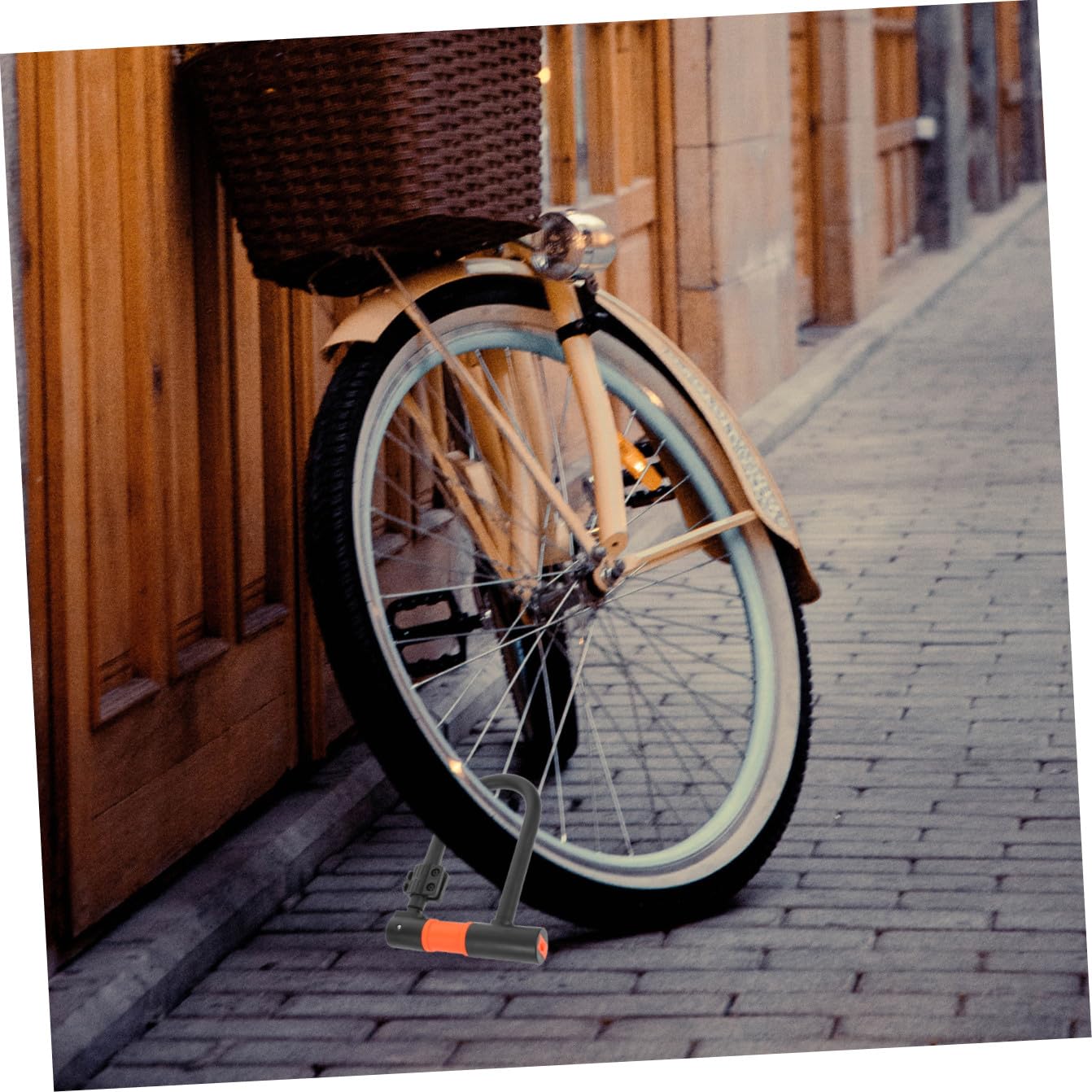 HANABASS Candado U Antirrobo para Bicicleta y Patinete Cable Reforzado Adaptable Construcción Duradera Aleación Gruesa Protección Segura para Bicicletas y Bikes Diseño y Resistente