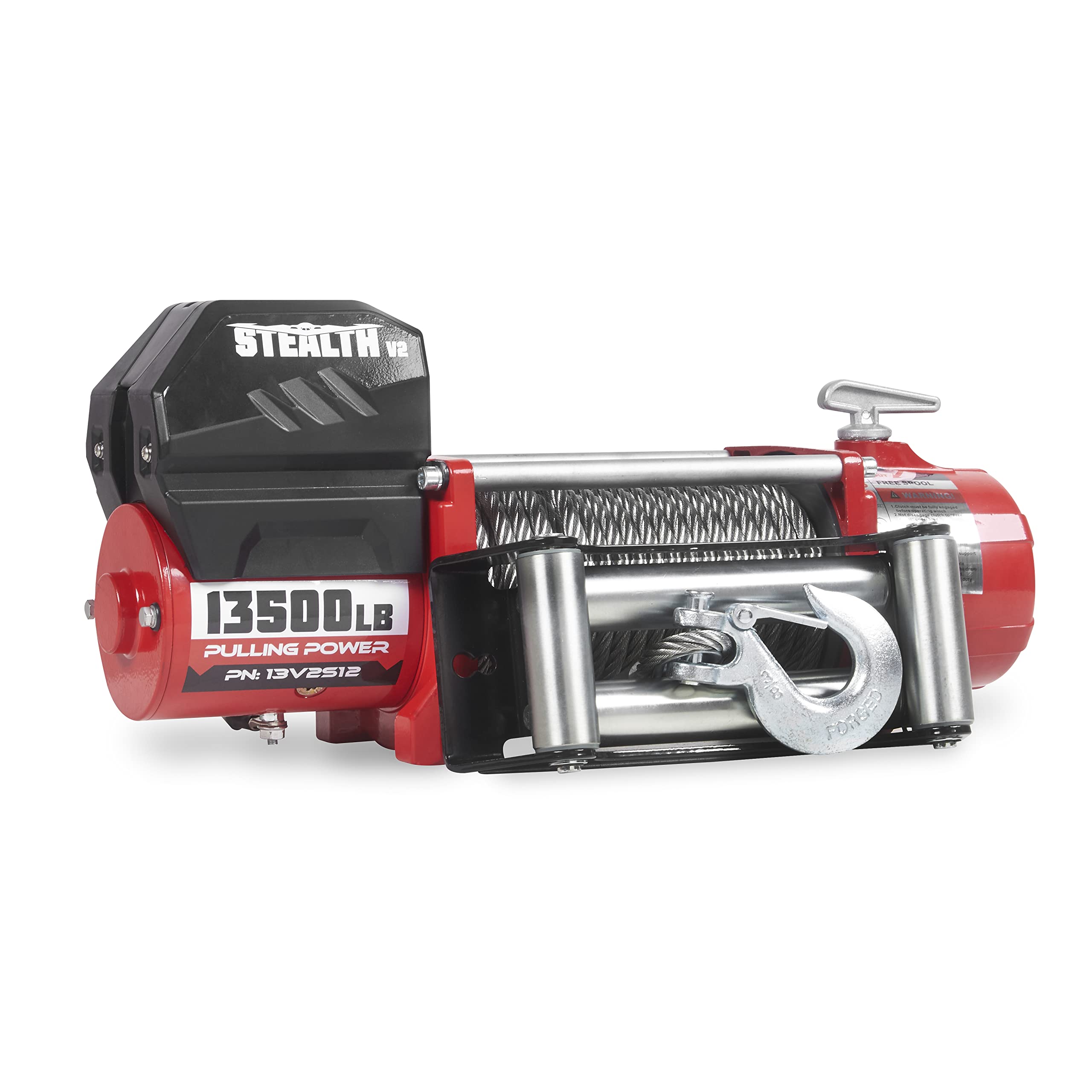 Stealth Winches V2 13500lb cabrestante eléctrico inalámbrico presupuesto de recuperación, de alta potencia del motor, solenoide pesado, 2 mandos a distancia inalámbricos, (12 voltios - Cable de acero)