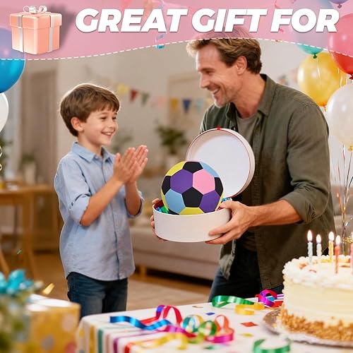 Miniatura 7 de Balón de fútbol de tela suave tamaño 4 pelota de interior silenciosa segura para jóvenes, pelota de entrenamiento ligera para regates y malabarismos