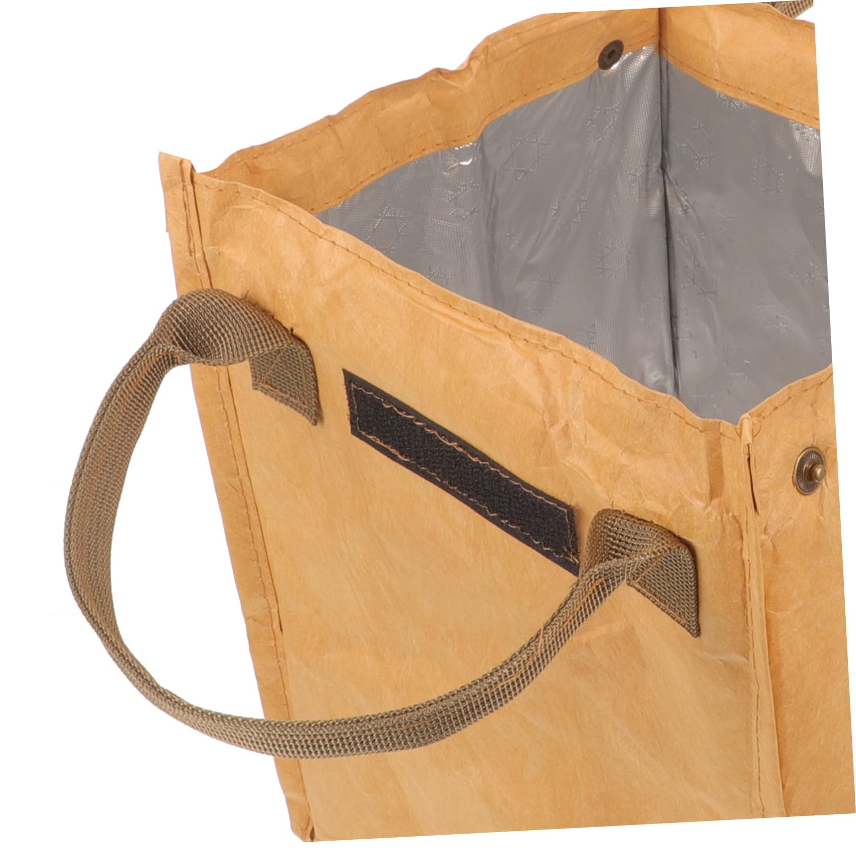 MAGICLULU 4 Piezas bolsa bento school bag maletin escolar bolsa almuerzo bolsas merienda bolsas termicas tote bolsa del almuerzo bolsa de almuerzo con aislamiento bolsa portátil papel kraft