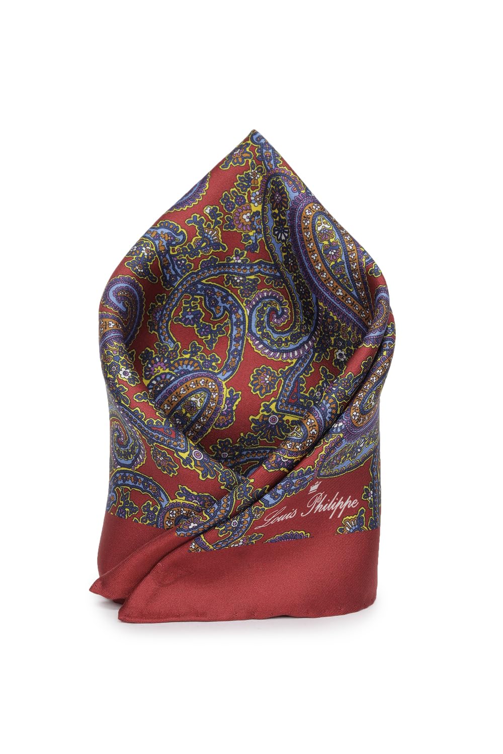 louis philippe Men Red Print Party Pocket Square-picture-18