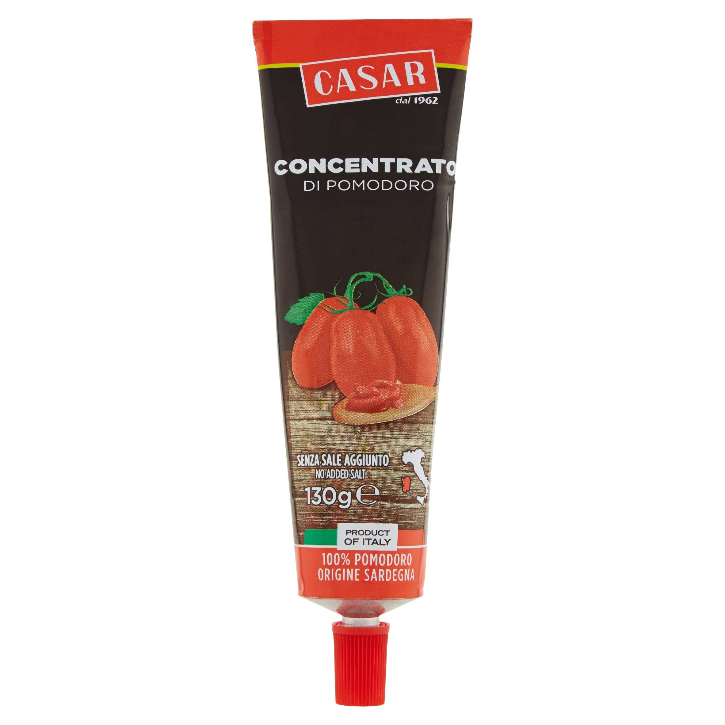 Casar Concentrato di Pomodoro, 130 g, Confezione da 24 Tubetti