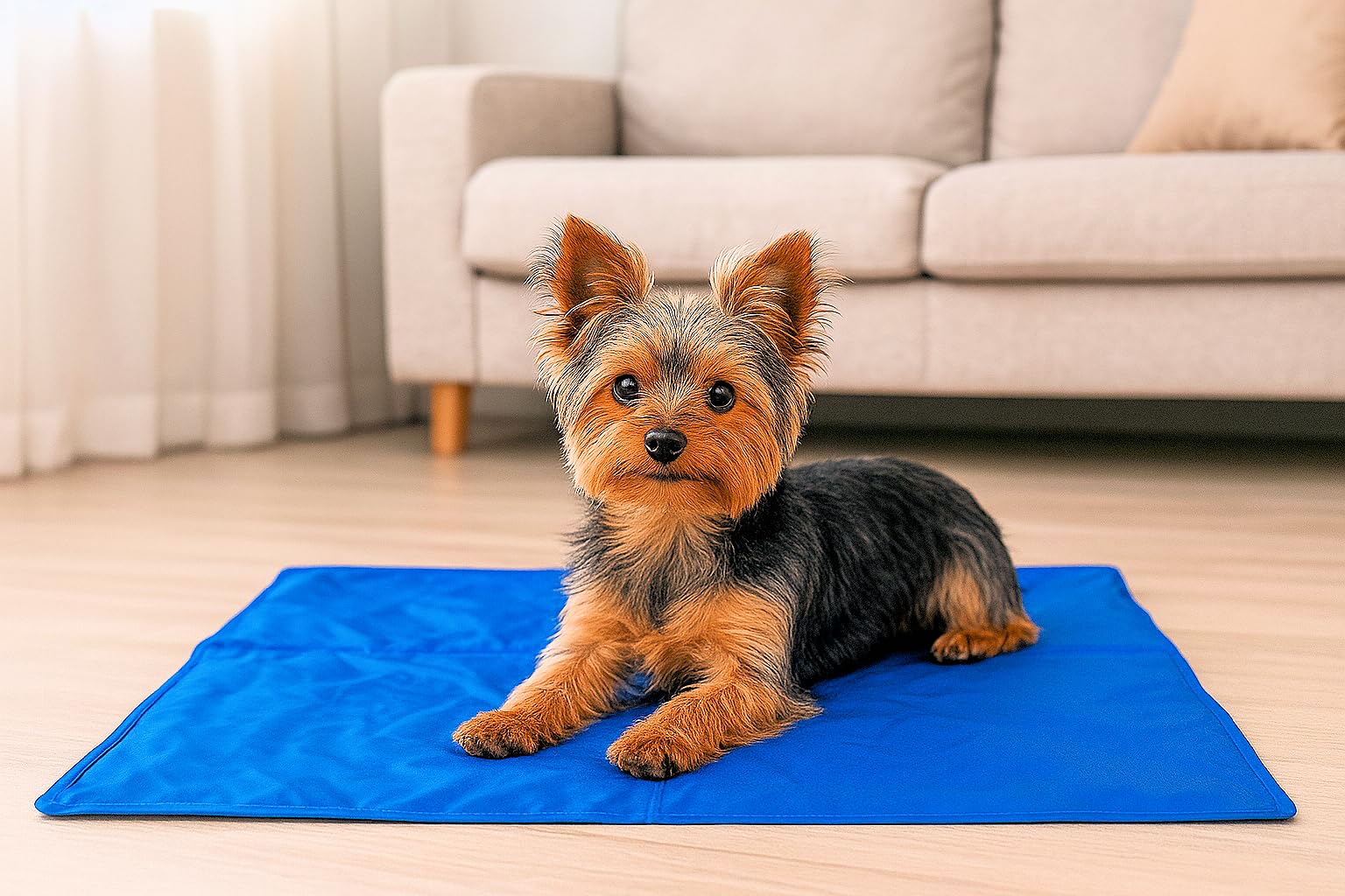 Procyon Kühlmatte für Hunde – Gel-Kühlmatte druckaktiviert - kein Einfrieren oder Kühlen - Verwendung drinnen, draußen oder im Auto (M (65x50cm))