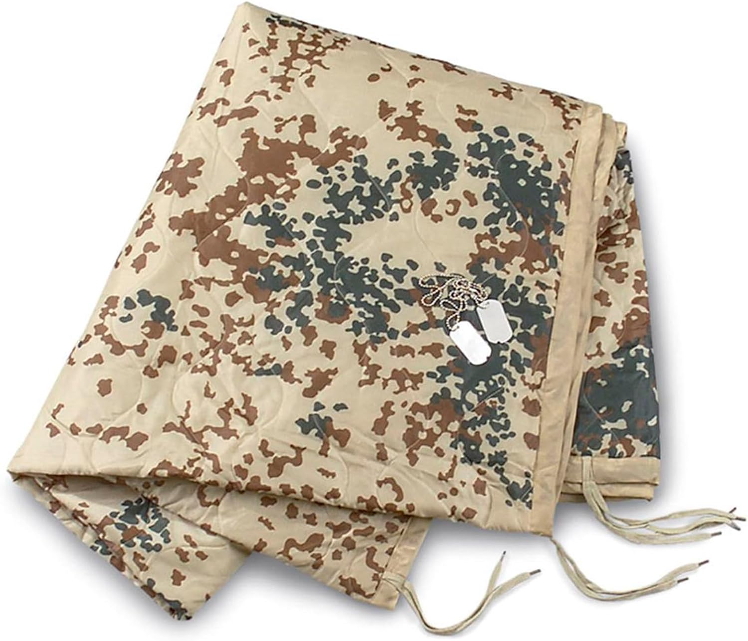 Mil-Tec Ripstop Poncho Liner - Lightweight Portable Durable Polyester Versatile Poncho Liner - Can be Used as Comforter, Blanket, Ground Mat, Sleeping Bag - Carry Bag Included - Tropical