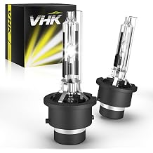 VHK D2R for 2001 2002 2003 Lexus IS300 LS430 Xenon HID Headlight Bulbs Low Beam, ES300 RX300 GS300 GS430 Headlamp, 6000K Cool Bright White, Discharge Dipped Light 35W D2RC1, Not Fit Halogen, 2 Pack
