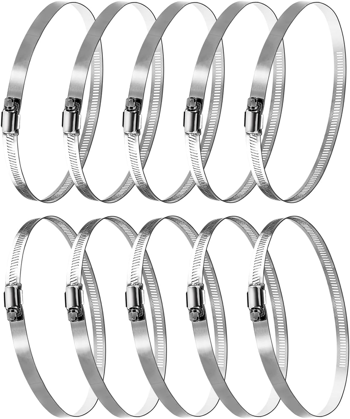Helix Stainless Steel Thin Hose Clamp - 26mm To 51mm Range - Part #111-6224 (Sold Each)