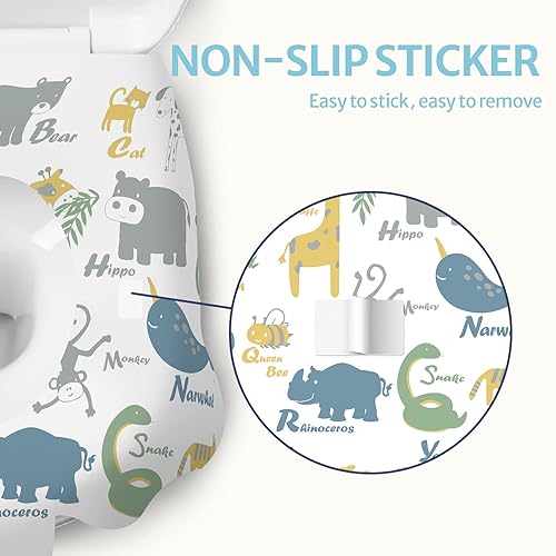Miniatura 5 de Blissful Diary 20 fundas de asiento de inodoro desechables para niños pequeños y adultos, extra grandes, impermeables, paquete portátil para viajes,