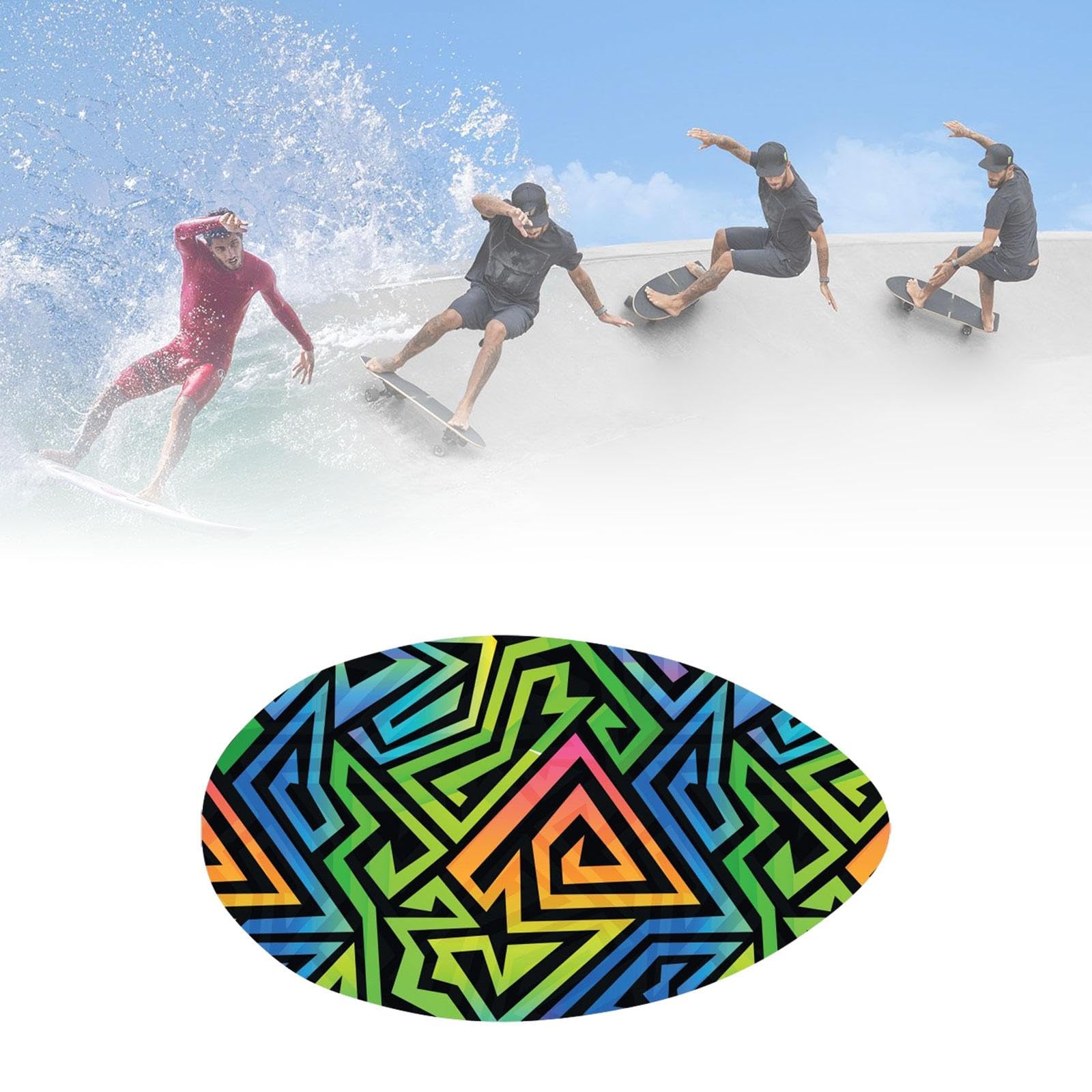 Fenteer 35 -Zoll -Skimboard -Surfbrett Sandbrett Flache Wasserzubehör Supplies Skim Board für Jungen Mädchen Teenager Reise Skimboarding