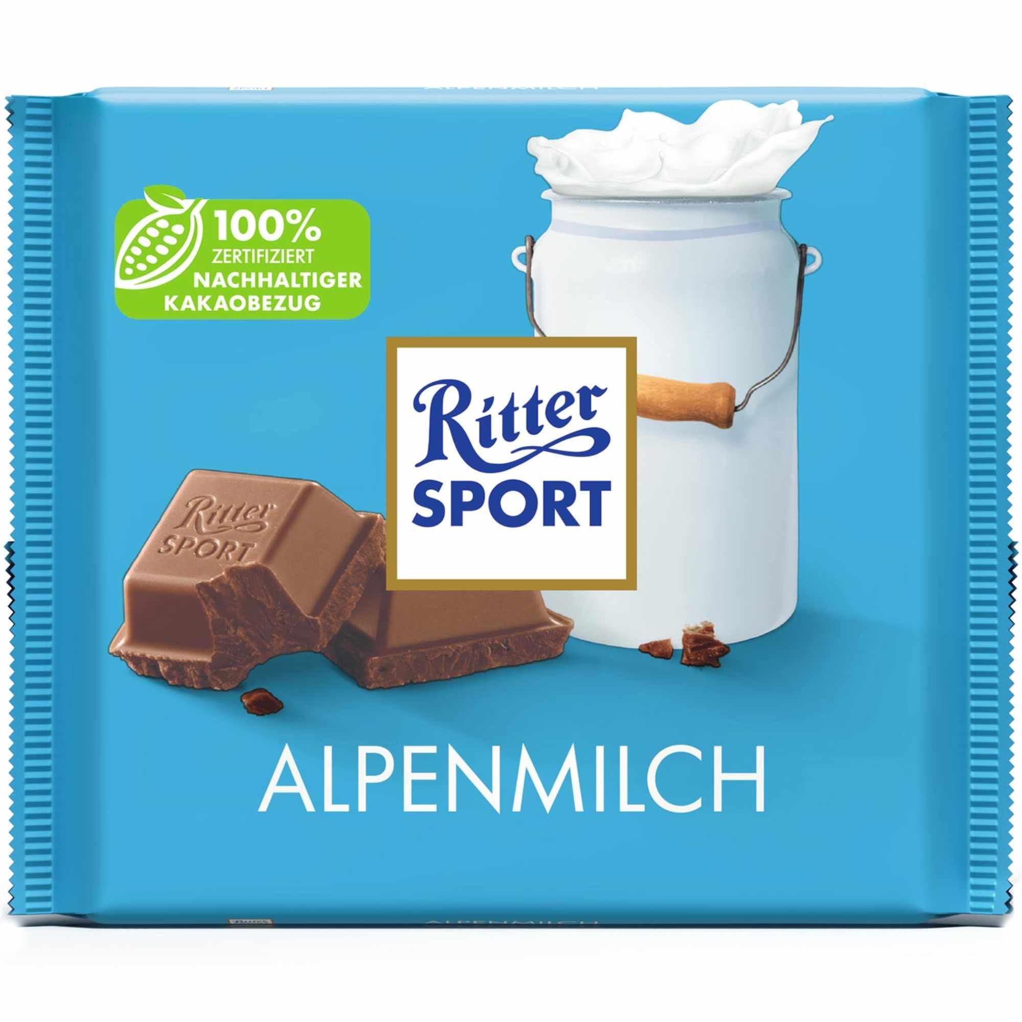 usy Bundle für Ritter Sport Alpenmilch VPE (11x250g Packung) + usy Block