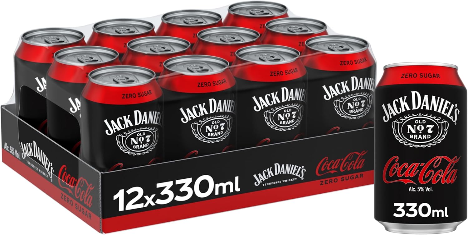 12 latas de Jack Daniel’s & Coca-Cola Zero por 26,87€ ¡¡19% de descuento!!