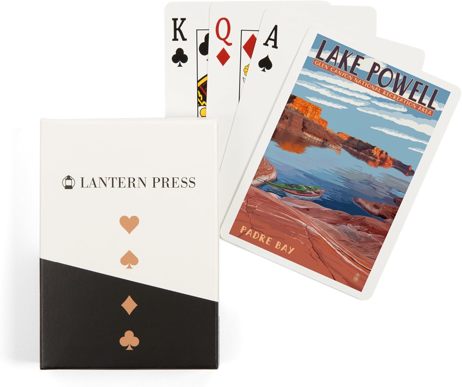 Lantern Press Lake Powell, Padre Bay, 52 Playing Cards for Adults, Poker Size Card Deck