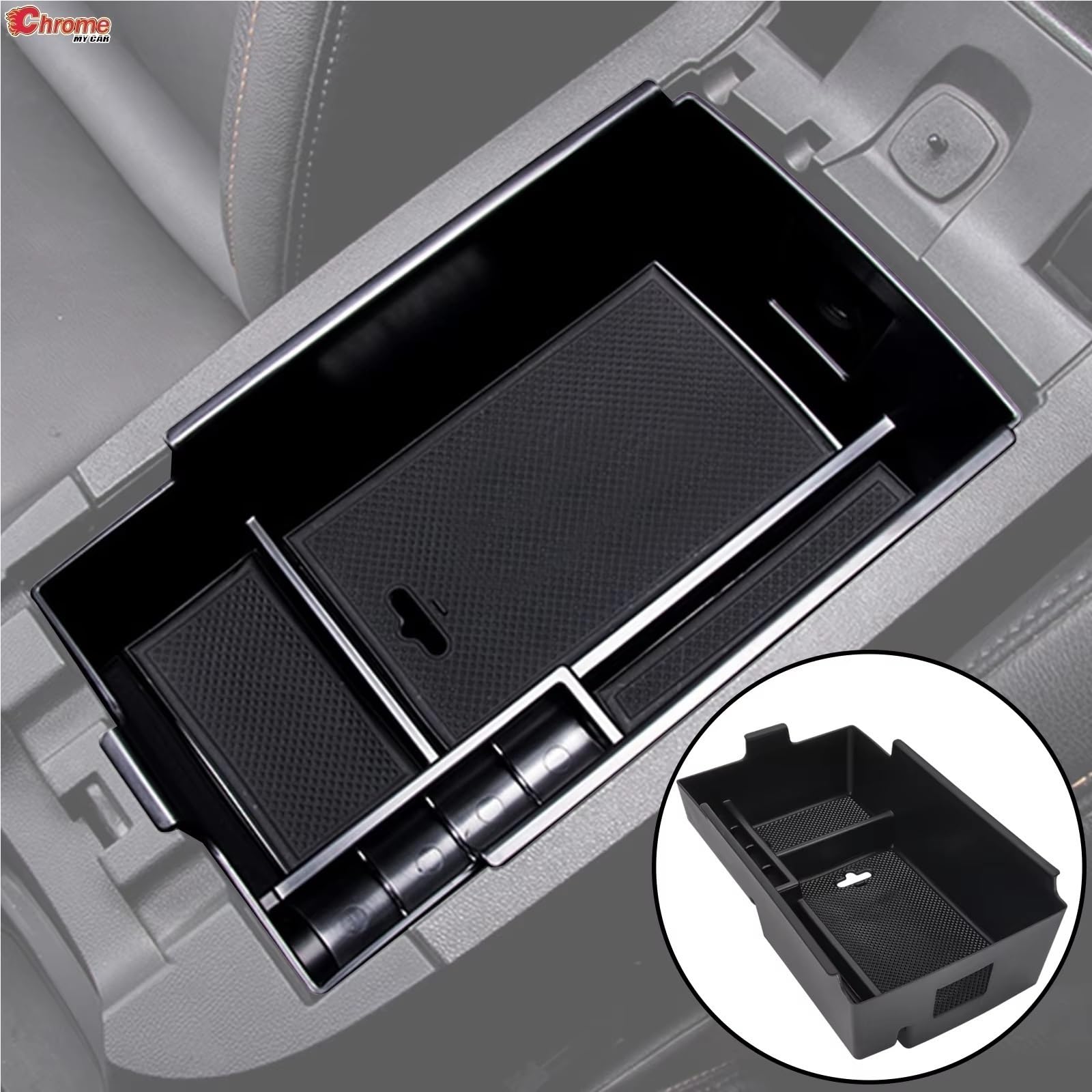 Handschuhfach Organizer Kompatibel Mit Chevrolet Für Equinox 3. Generation 2018–2021, Auto-Mittelkonsole, Armlehne, Aufbewahrungsbox, Organizer, Tablett, Behälter, Innenzubehör