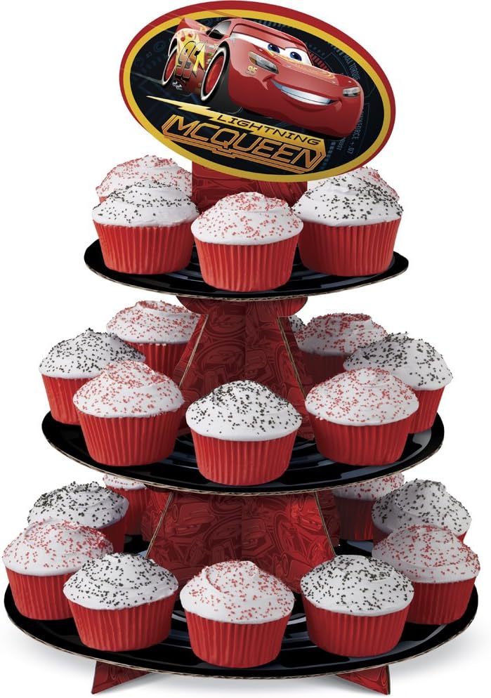 Amazon (1) Wilton 15127110 Disney Pixar Cars 3 3 Cupcake Stand