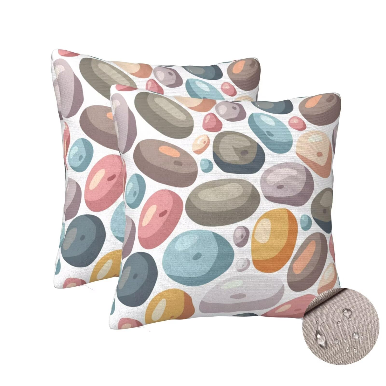 Housses de coussin extérieur imperméables pour sublimer votre salon de jardin de design géométrique