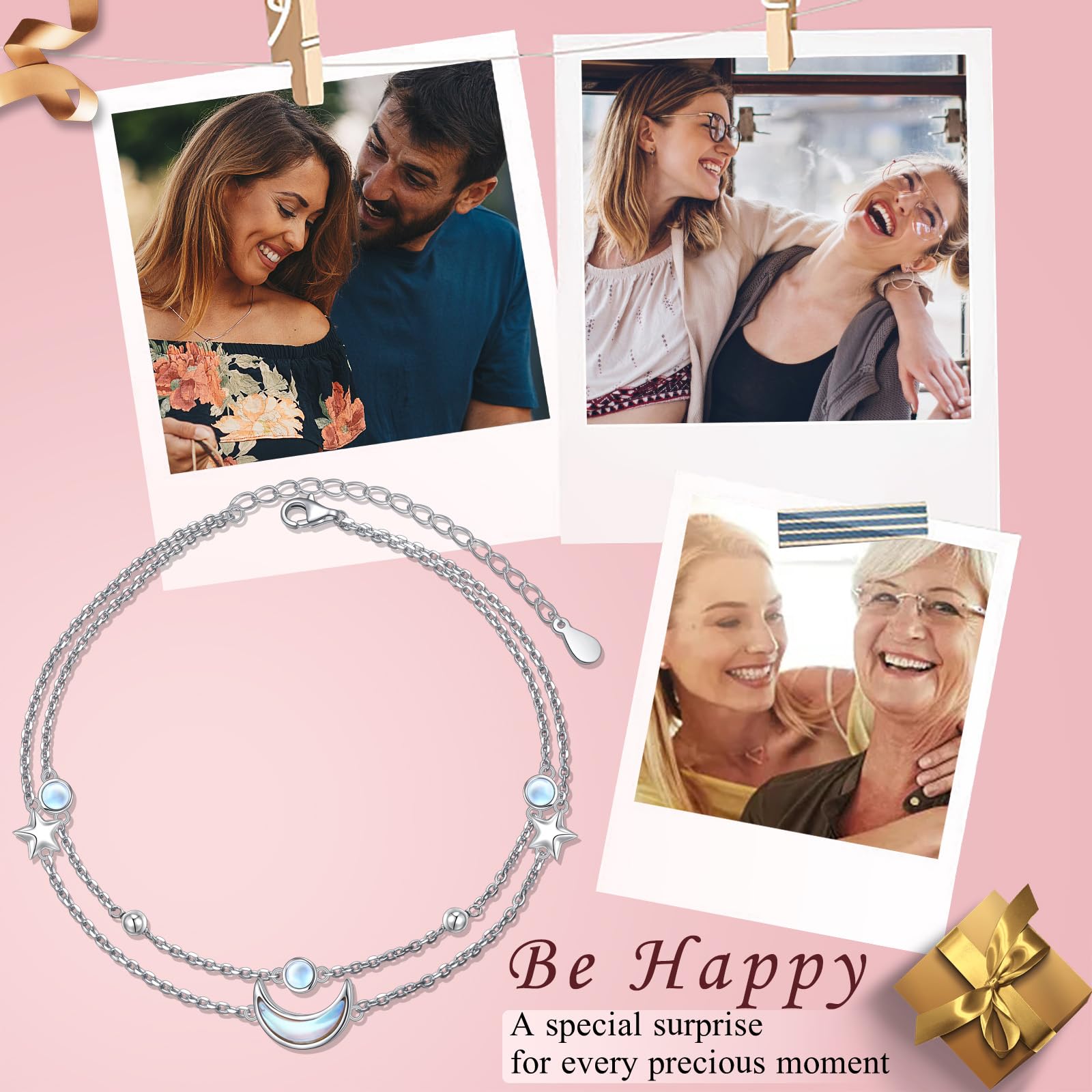 Tobilleras para mujer, delicadas mariposas, infinito, mal de ojo, tortuga marina, pulseras de tobillo en capas, impermeables, ajustables, con cuentas, para verano, playa, joyería de regalo, 9