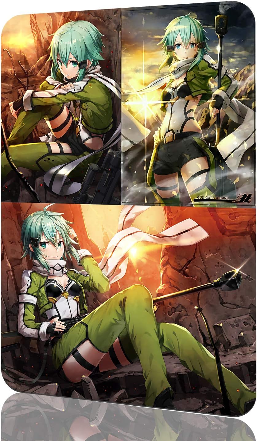 Amazon Com Dreamawsl Sword Art Online Sao Gun Gale Online Ggo Asada Shino Metal Decorative Anime Poster Anime Gift Sign 30cmxcm Posters Prints