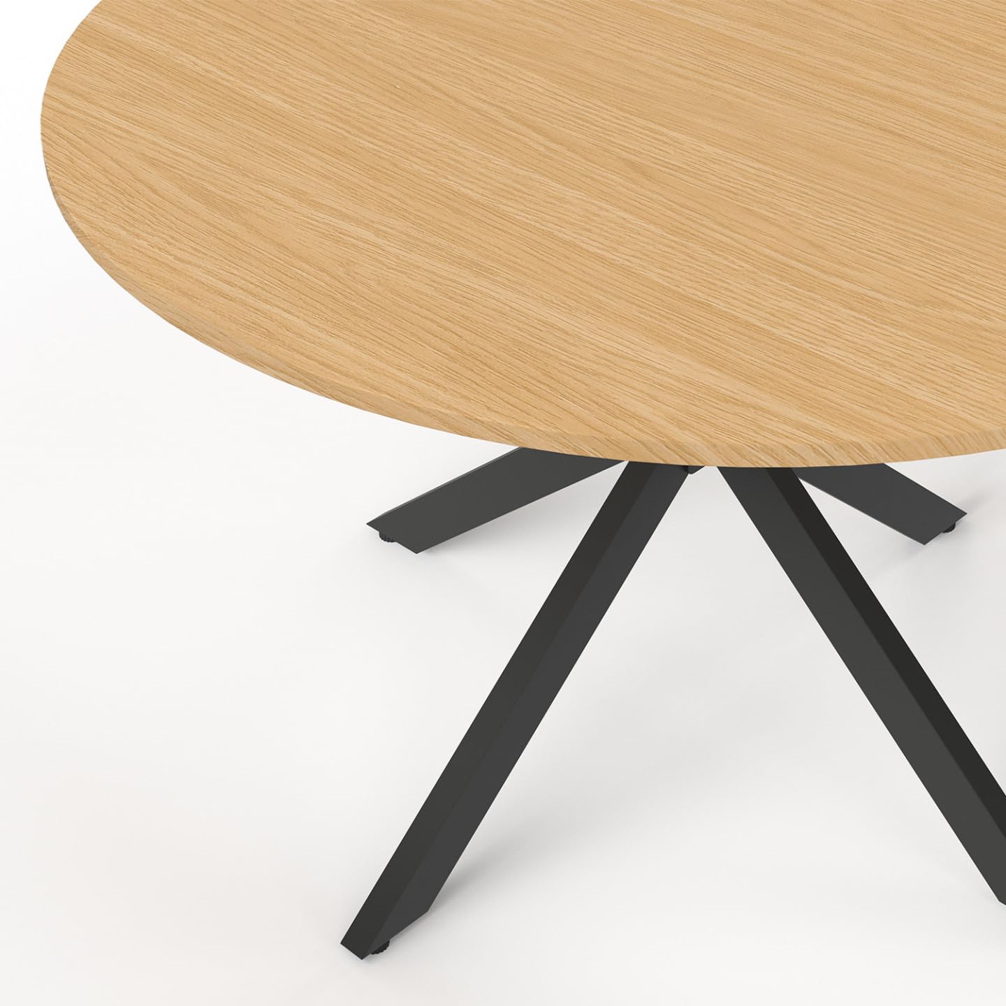 IDMarket - Table de Jardin Ronde Messina 120 cm 6 Personnes
