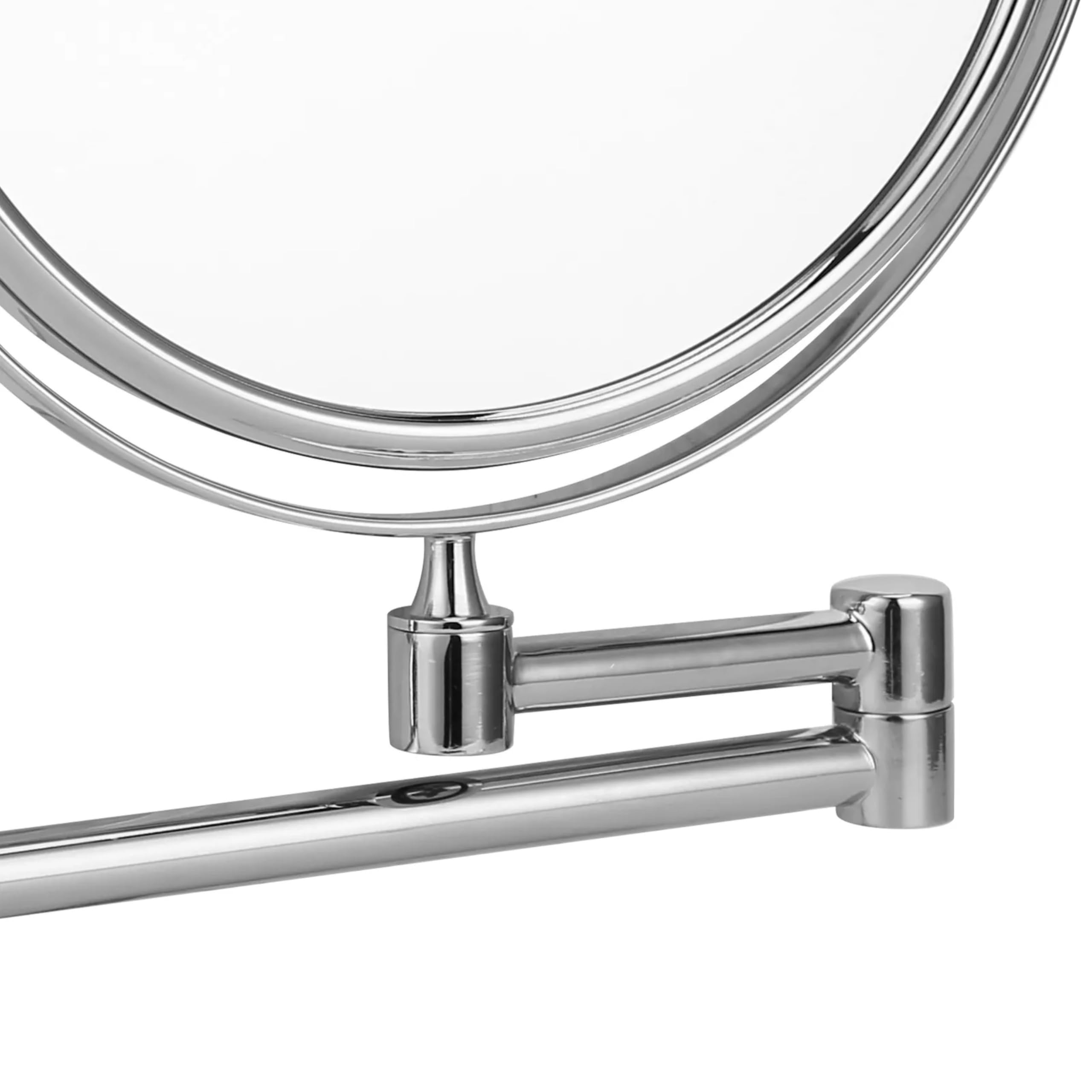 Plantex Brass Magnifying Mirror - 5x & 1x, Wall Mount -8 Plantex Brass Magnifying Mirror - 5x & 1x, Wall Mount -8