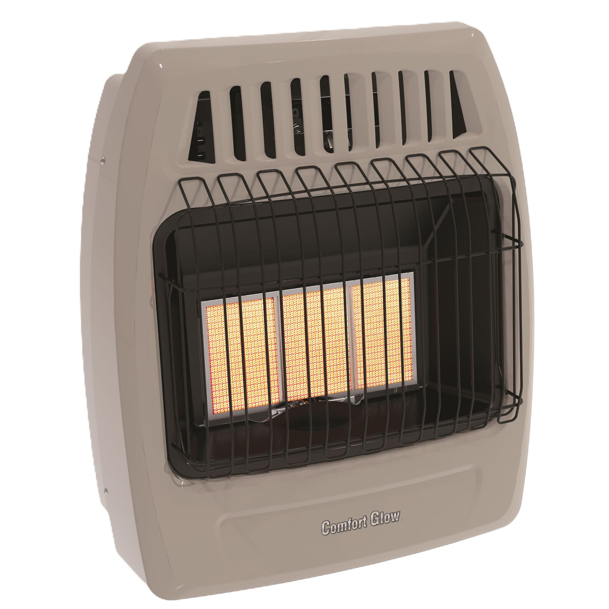 Comfort Glow KWP392 Propane Infrared Vent Free Wall Heater 3 Plaque 18000 Btu, Gray, 24"X20.9"X10.5"