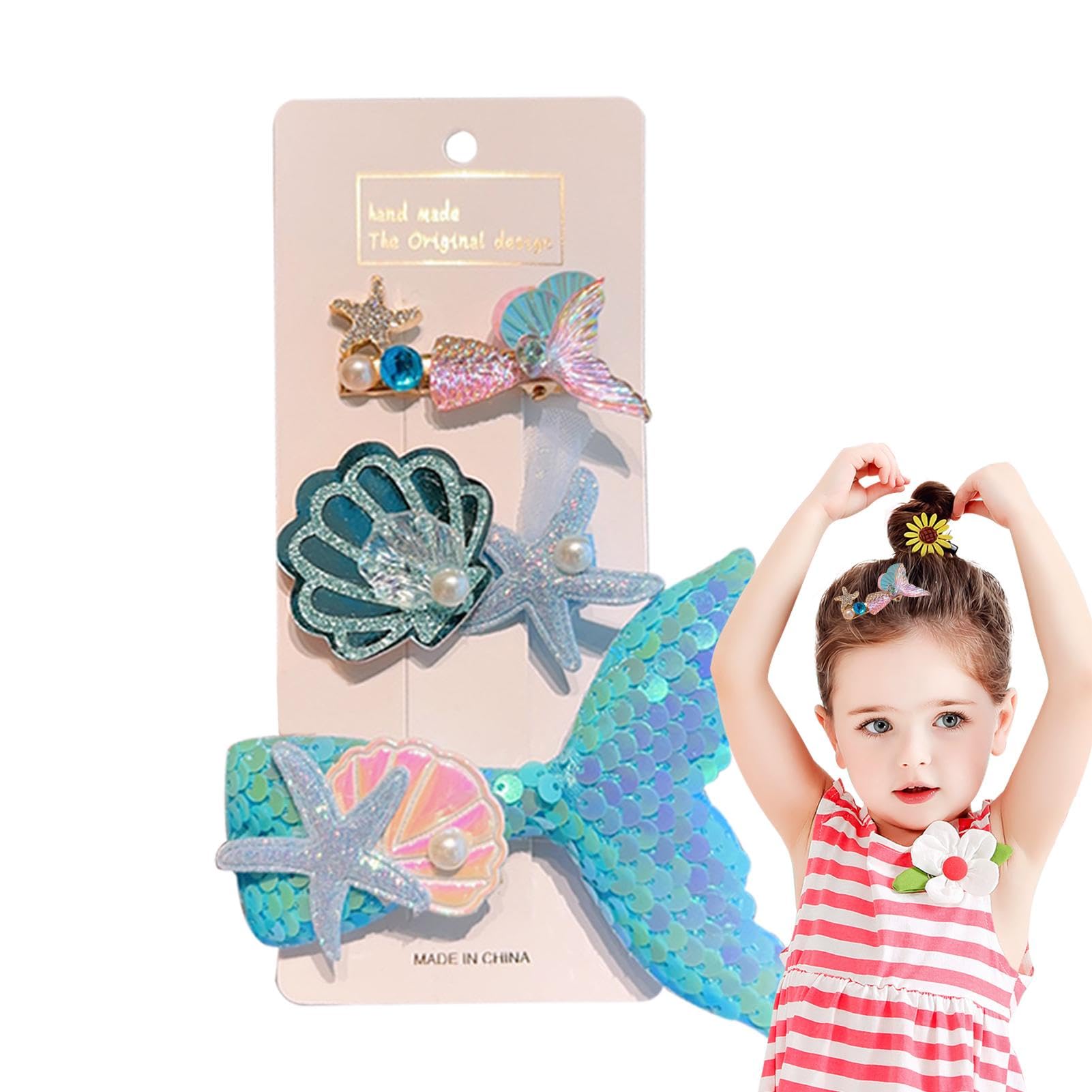 確認　ゆれるヘアリボン ヘアゴム　813　キラキラマーメイド　人形　海モチーフ 確認 ゆれるヘアリボン ヘアゴム 813 キラキラマーメイド 人形 海