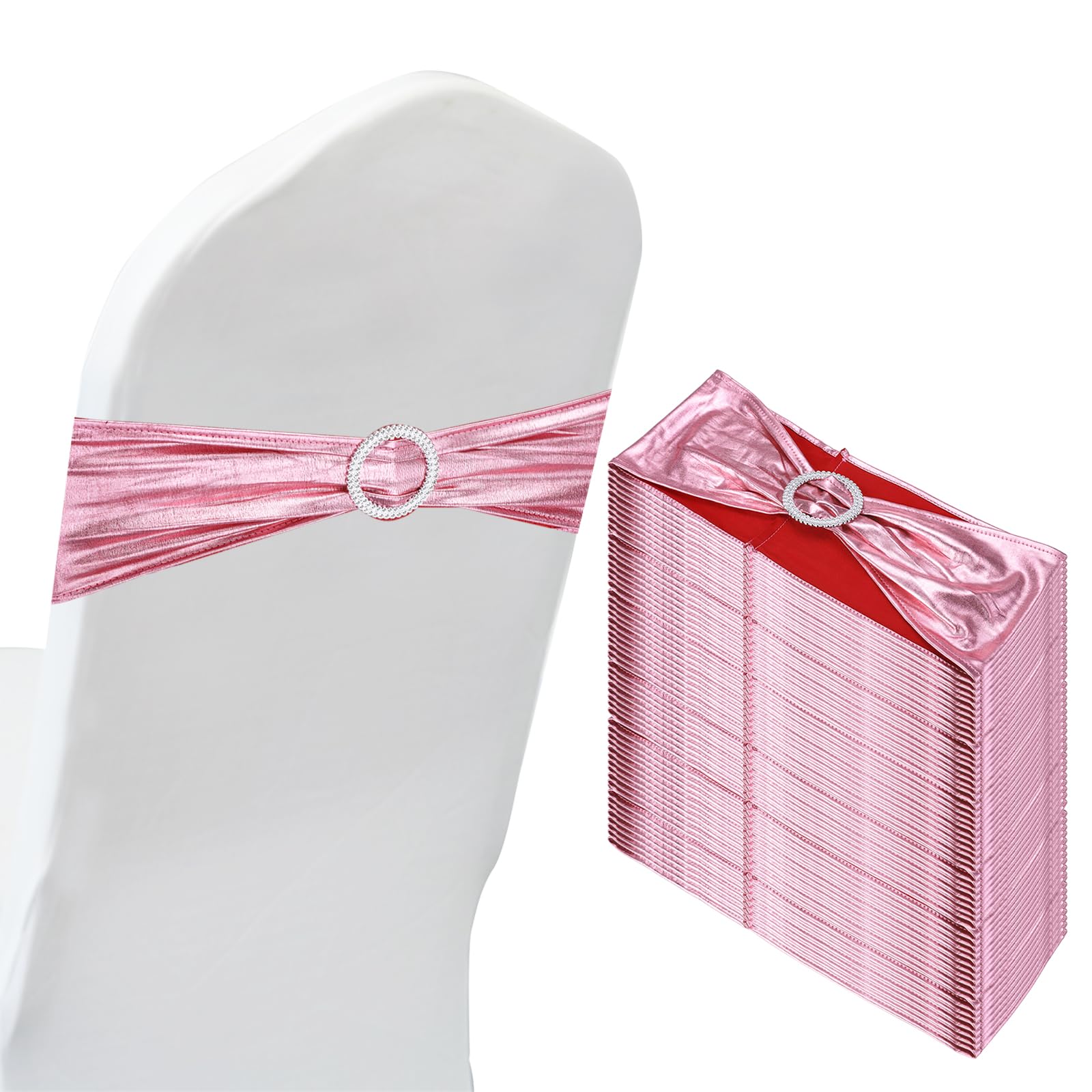 PATIKIL 14"x5" Stretch Chair Sashes Bows