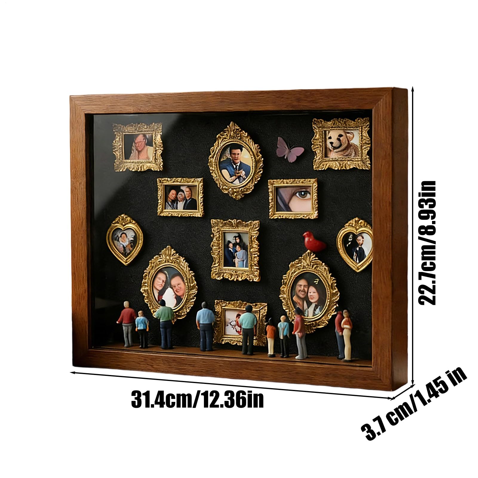 Mini Muzeum Pudełko z Sylwetkami Wyświetlacz Zdjęć z Sylwetką i