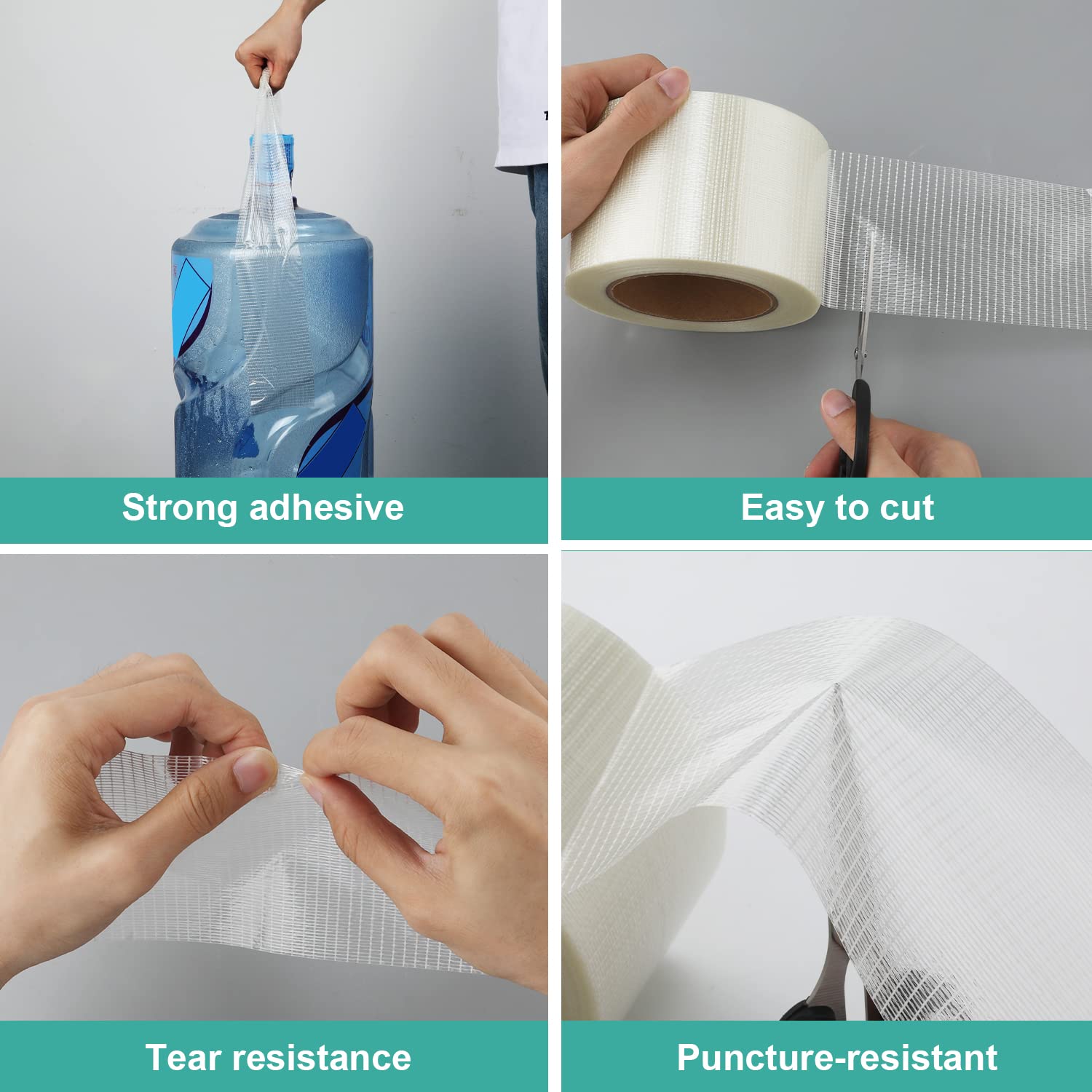 Ruban De Réparation Pour Auvent 10 M X 8 Cm – Transparent, PET, Adhésif Renforcé, Résiste Aux Intempéries (-40°C à +90°C)