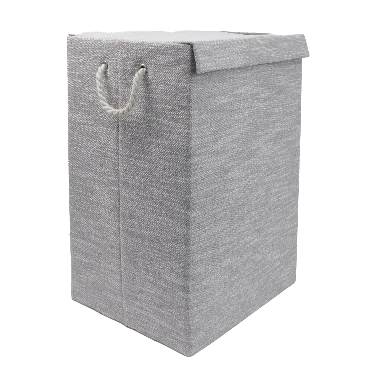 Jvl  Grey Serena Foldable Laundry Hamper With Lid, Home in Size 80 L, Sports Direct