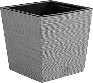 Prosperplast Furu Square Low Flowerpot 29.5 cm concrete