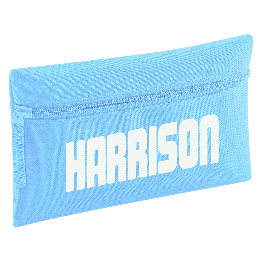 That's My Pencil - Zip Pencil Case Printed with Name - Personalised in UK (Sky Blue) โ image 1
